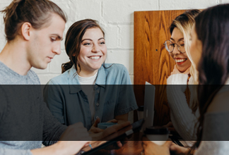 A group of the Bank of America Plaza's Tenant Experience App members.